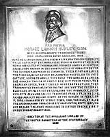 Photo # NH 91755:  Memorial plaque of Horace L. Hunley