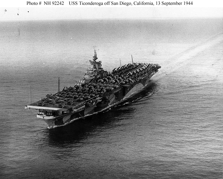 USN Ships--USS Ticonderoga (CV-14, later CVA-14 & CVS-14)