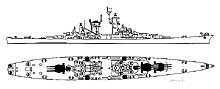 Photo # NH 97277:  Recognition drawing of an Alaska class large cruiser, circa 1945