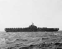 Photo # NH 97312:  USS Princeton at sea off Korea, 1951
