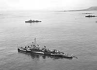 Photo # NH 97804:  USS William D. Porter in Massacre Bay, Attu, June 1944