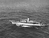 Photo # NH 98190:  USS St. Augustine off the U.S. East Coast, 22 May 1943
