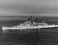 Photo # NH 98209:  USS Springfield underway, circa the 1960s