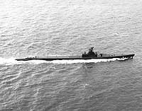 Photo # NH 98273:  USS Robalo underway off Panama, 19 November 1943