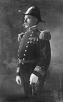 Photo # NH 98489: Rear Admiral Aaron Ward, USN.  Portrait photograph, taken circa 1910-1913