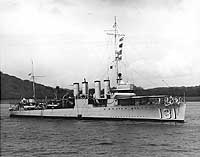 Photo # NH 98510:  USS Buchanan at Balboa, Panama Canal Zone, 18 May 1936