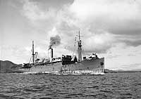 Photo # NH 98764:  SS Abangarez at San Francisco in late 1945 or early 1946