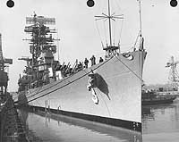 Photo # NH 98850:  USS Galveston at the Philadelphia Naval Shipyard, 21 April 1962