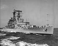 Photo # NH 98955:  USS Little Rock underway at sea, circa 1965