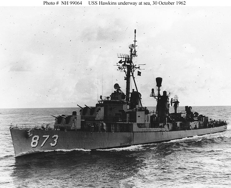 USN Ships--USS Hawkins (DD-873, later DDR-873)