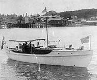 Photo #  NH 99222:  Motor boat Albatross, prior to World War I