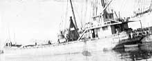 Photo #  NH 99334:  Barge Bailey in port, possibly in March 1918