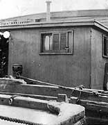 Photo # NH 99886:  View of the barge Catherine's deckhouse