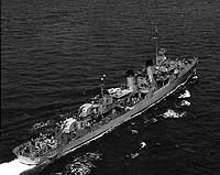 Photo # NH 99994:  USS Lewis Hancock underway, circa 1951