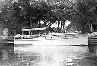 Photo #  NH 100865:  Motor boat Coco tied up in Florida waters, prior to her World War I era Navy service