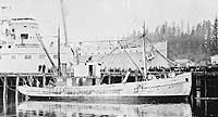 Photo #  NH 100870:  Fishing boat Comet at what appears to be the Puget Sound Navy Yard, circa 1917-1918