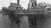 Photo #  NH 100901:  Fishing vessel George H. Bradley in port, prior to World War I