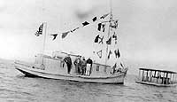 Photo # NH 101426:  USS Charlie B. Mason dressed with flags during World War I
