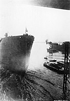Photo #  NH 101729:  S.S. Glen White being launched on 20 April 1918.