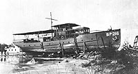 Photo # NH 101795:  USS Hyac hauled out, Nov. 1917