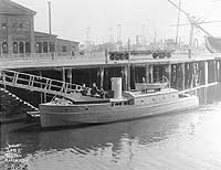 Photo #  NH 102013:  Motor boat Lynx at Boston, March 1917