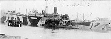 Photo # NH 102040-A:  USS Montclair in port during World War I
