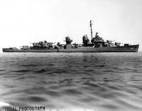 Photo # NH 102811:  USS Sigourney off the Boston Navy Yard, 9 September 1943