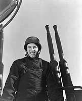 Photo # NH 102847:  Chief Specialist Robert William ("Bob") Feller, probably on board USS Alabama, circa 1942-1943