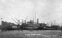 Photo # NH 103138:  USS Morristown discharging cargo at Rotterdam, 7 February 1919