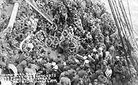 Photo # NH 103579:  An Army band concert on board USS Patricia, 26 June 1919