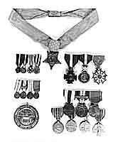 Photo # NH 103899:  Paul F. Foster's military and civilian awards
