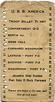 Photo # NH 104239-KN:  Troop Billet Ticket used on board USS America, circa 1917-1919