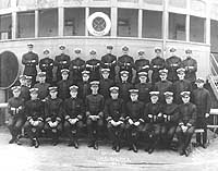 Photo # NH 104685:  Officers of USS America, 16 September 1919