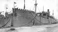 Photo #  NH 105184:  USS Quincy at the Norfolk Navy Yard on 11 March 1921.