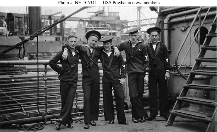 Ship's crew. USS Powhatan ID-3013. Crew members on a ship. Ship's Crew member database. The girls captured the Crew members of the ship.