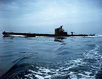 Photo # 80-G-K-3350:  USS Cuttlefish underway, circa mid-1943