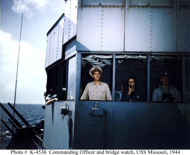 USN Ships--USS MISSOURI (BB-63), On Board Views, 1944-45