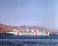 Photo # 80-G-K-12234: USS Consolation off Inchon, Korea, 8 May 1952