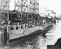 Photo # 19-LC-49T-1:  USS S-41 fitting out on 27 December 1923