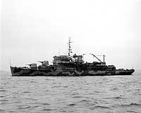 Photo # 19-N-29521: USS Biscayne off the Boston Navy Yard, 7 May 1942