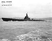Photo # 19-N-67722:  USS Saury off the Mare Island Navy Yard, 28 May 1944