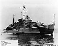 Photo # 19-N-79526:  USS Cook Inlet off Houghton, Washington, on 3 November 1944
