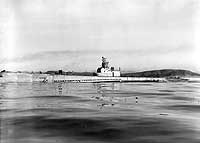 Photo # 19-N-93355:  USS Searaven off the Mare Island Naval Shipyard, 7 February 1946