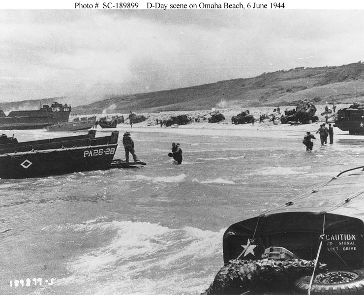 Normandy Invasion D Day Landings On Omaha Beach 6 June