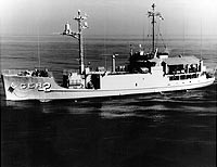 Photo # USN 1129208: USS Pueblo off San Diego, California, October 1967