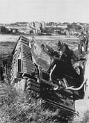 A Disabled Tank on the DIeppe Promenade