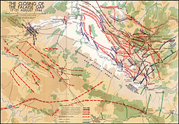 Map 5.--The Closing of the Falaise Gap, 71-21 August 1944
