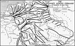 Sketch 47.--The Advance Across Germany, 23 March-8 May 1945