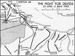 Sketch 48.--The Fight for Delfzijl, 23 April-2 May 1945