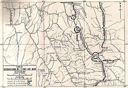 Map: Operations by 7 Ind Inf Bde, 9-24 Feb 1941